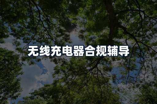 无线充电器合规辅导